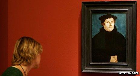 Portrait of Martin Luther in Berlin museum