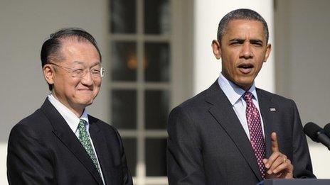 Dr Jim Yong Kim and President Obama