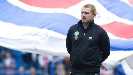 Celtic manager Neil Lennon at Ibrox