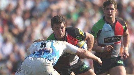 Nick Easter helped Quins back to the top of the Premiership