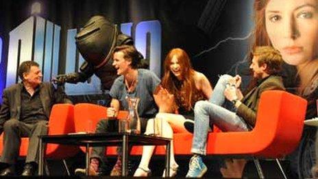 Meet the Stars Panel at the Official Doctor Who Convention in Cardiff