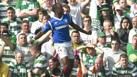 Sone Aluko celebrates his goal