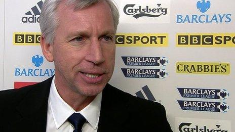 Newcastle manager Alan Pardew