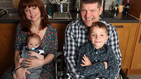 Laurence Clark and family