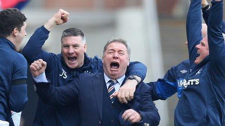 Rangers management team celebrated