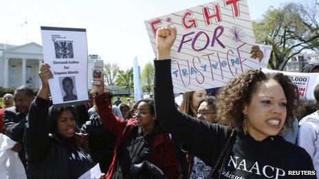 Student activists rally in front of the White House on 27 March 2012