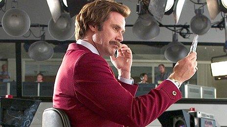 Will Ferrell in Anchorman: The Legend of Ron Burgundy