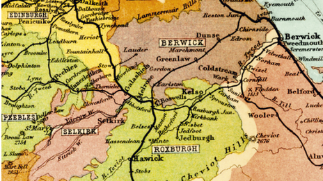 Section of railway map