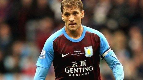 Aston Villa captain Stiliyan Petrov