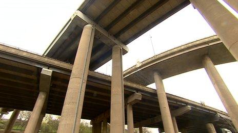 Spaghetti Junction in Birmingham