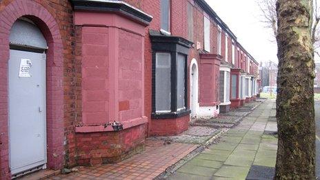 Tinned-up homes in Liverpool's Welsh Streets