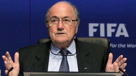 Fifa president Sepp Blatter