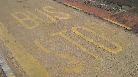 A bus stop