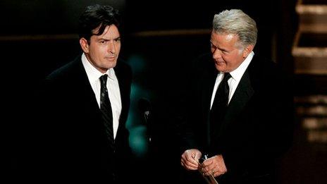 Charlie Sheen and his father Martin Sheen