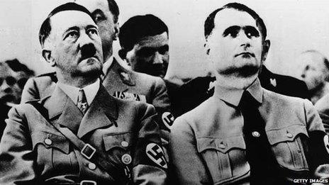 Adolf Hitler and Rudolf Hess