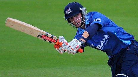 Kane Williamson during his previous spell with Gloucestershire