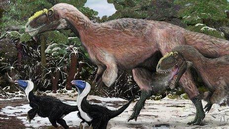 Yutyrannus huali, a newly discovered giant feathered dinosaur