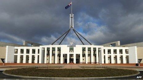 Parliament House in Canberra