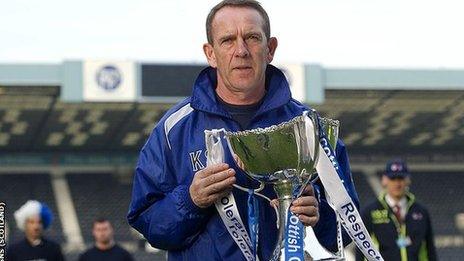 Kilmarnock manager Kenny Shiels