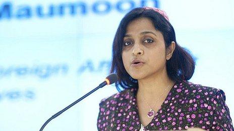 Maldives Foreign Minister Dunya Maumoon