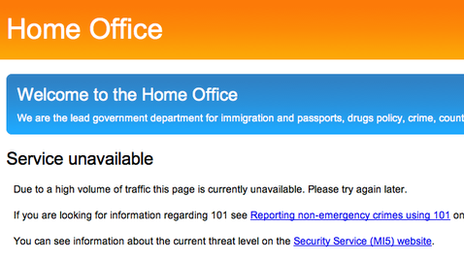 Home Office website screenshot