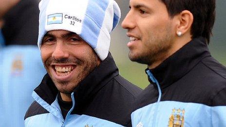 Carlos Tevez and Sergio Aguero