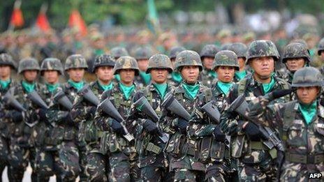 File photo: Philippine soldiers