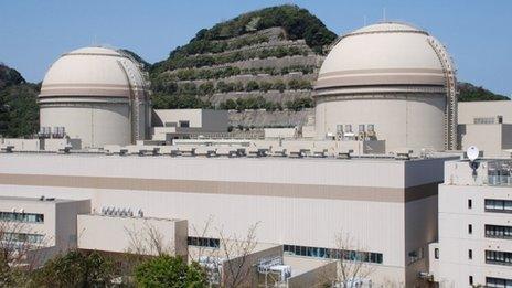 The Number 3 and Number 4 reactors at the Ohi nuclear power plant