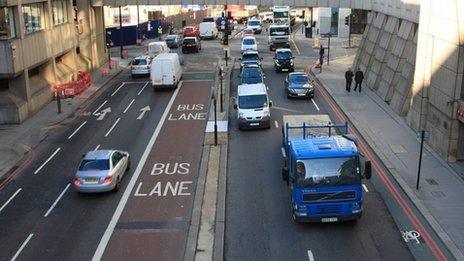 Bus Lane in London