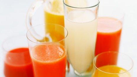 Juices and soft drinks