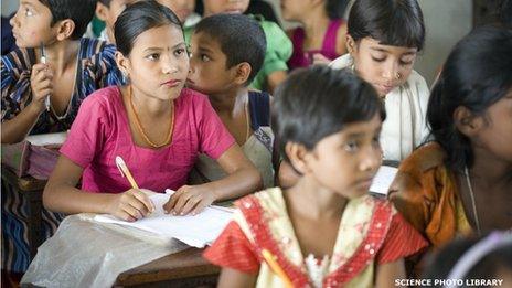 Schoolchildren in Bangladesh, file picture