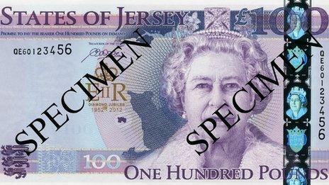 States of Jersey £100 note