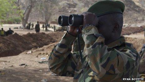 SPLM-North General overlooking the hills of Talodi