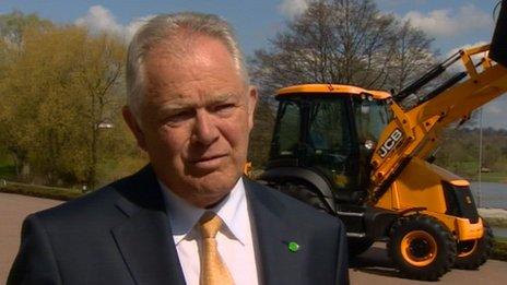 Alan Blake, chief executive of JCB