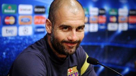 Barcelona coach Pep Guardiola