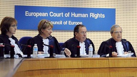 Judges at European Court of Human Rights, Strasbourg - file pic