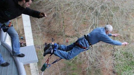 John Macdonald's bungee jump