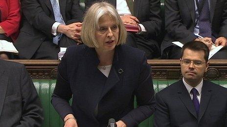 Theresa May in the Commons