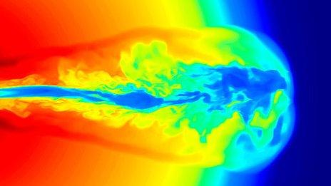 Gamma ray burst simulation