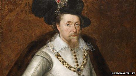 Portrait of James I