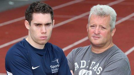 Stephen Maguire (right) is currently full-time coach of Paralympic star Jason Smyth