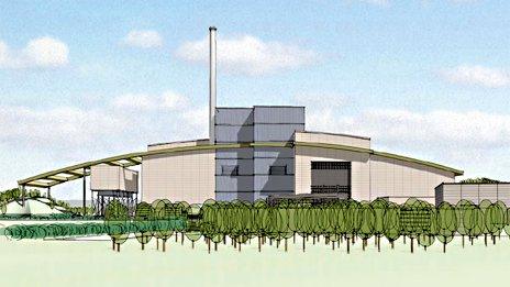 Artists impression of Calvert incinerator