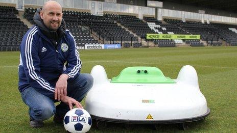 Stuart Ward and the robotic lawn mower