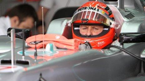 Mercedes's Michael Schumacher