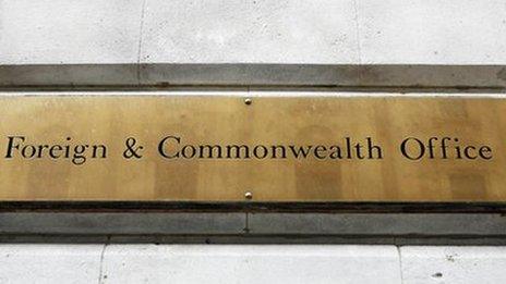 Foreign & Commonwealth Office sign