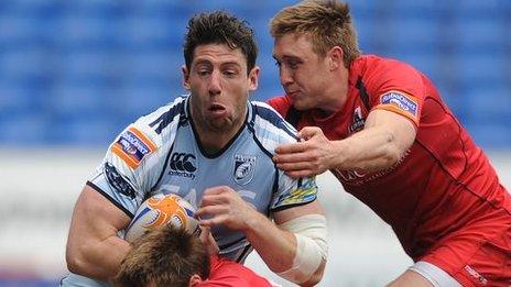 Alex Cuthbert goes over