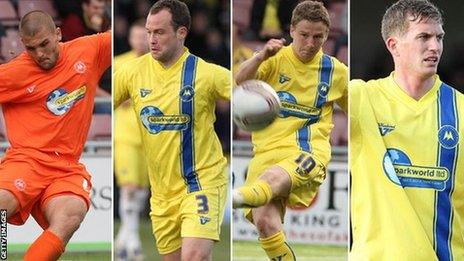 Bobby Olejnik, Kevin Nicholson, Eunan O'Kane and Lee Mansell