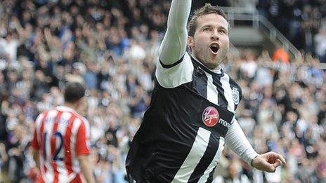 Newcastle midfielder Yohan Cabaye