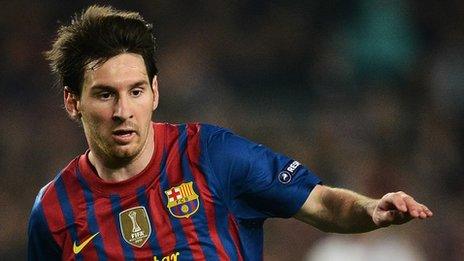 Barcelona forward Lionel Messi