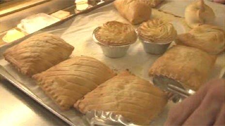 Pasties at Jenkins Bakery shop